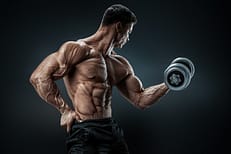 Bodybuilder muscles