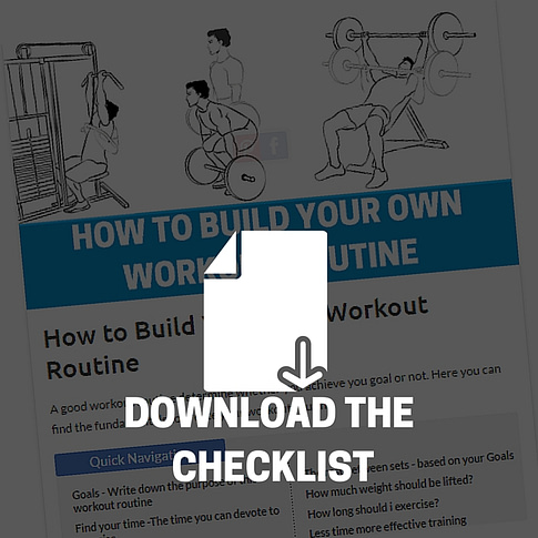 workout routine checklist download