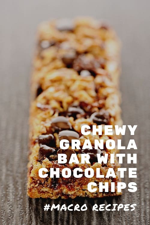 Chewy Granola Bar with Chocolate Chips