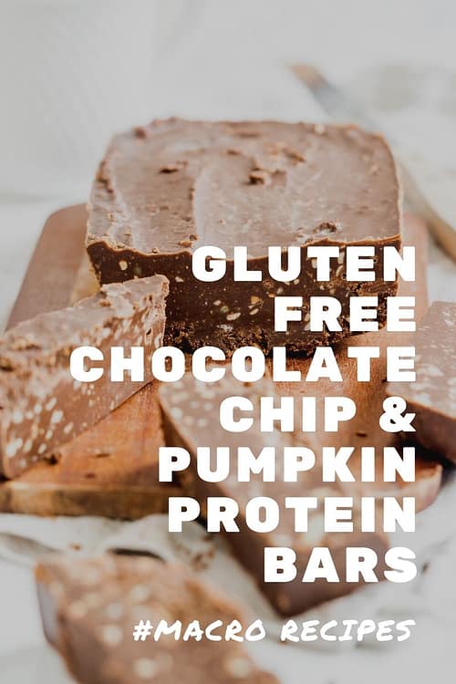 Gluten Free Chocolate Chip & Pumpkin Protein Bars