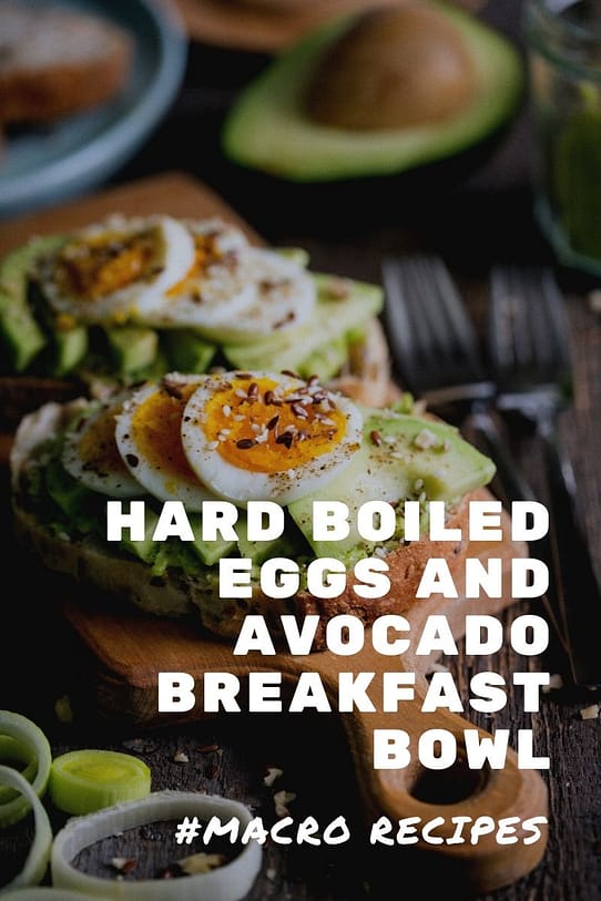 Hard Boiled Eggs and Avocado Breakfast Bowl