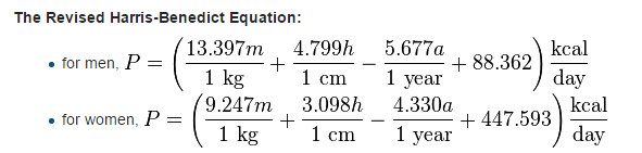 BMR equation revised