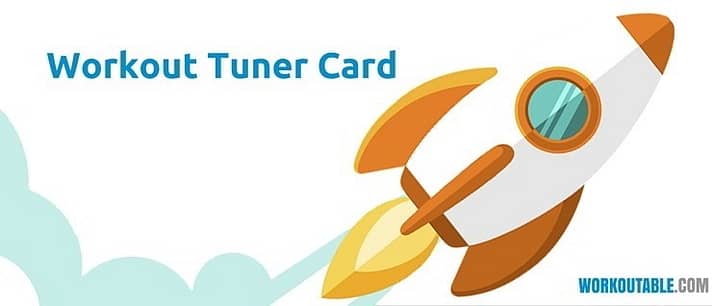 workout tuner card