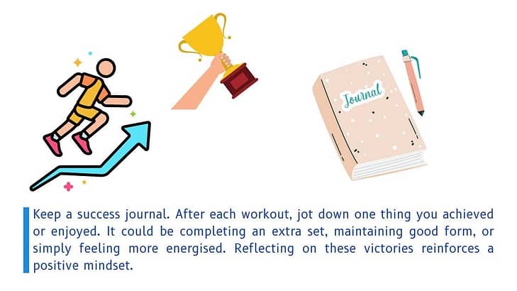 keep a workout journal for continued workout motivation