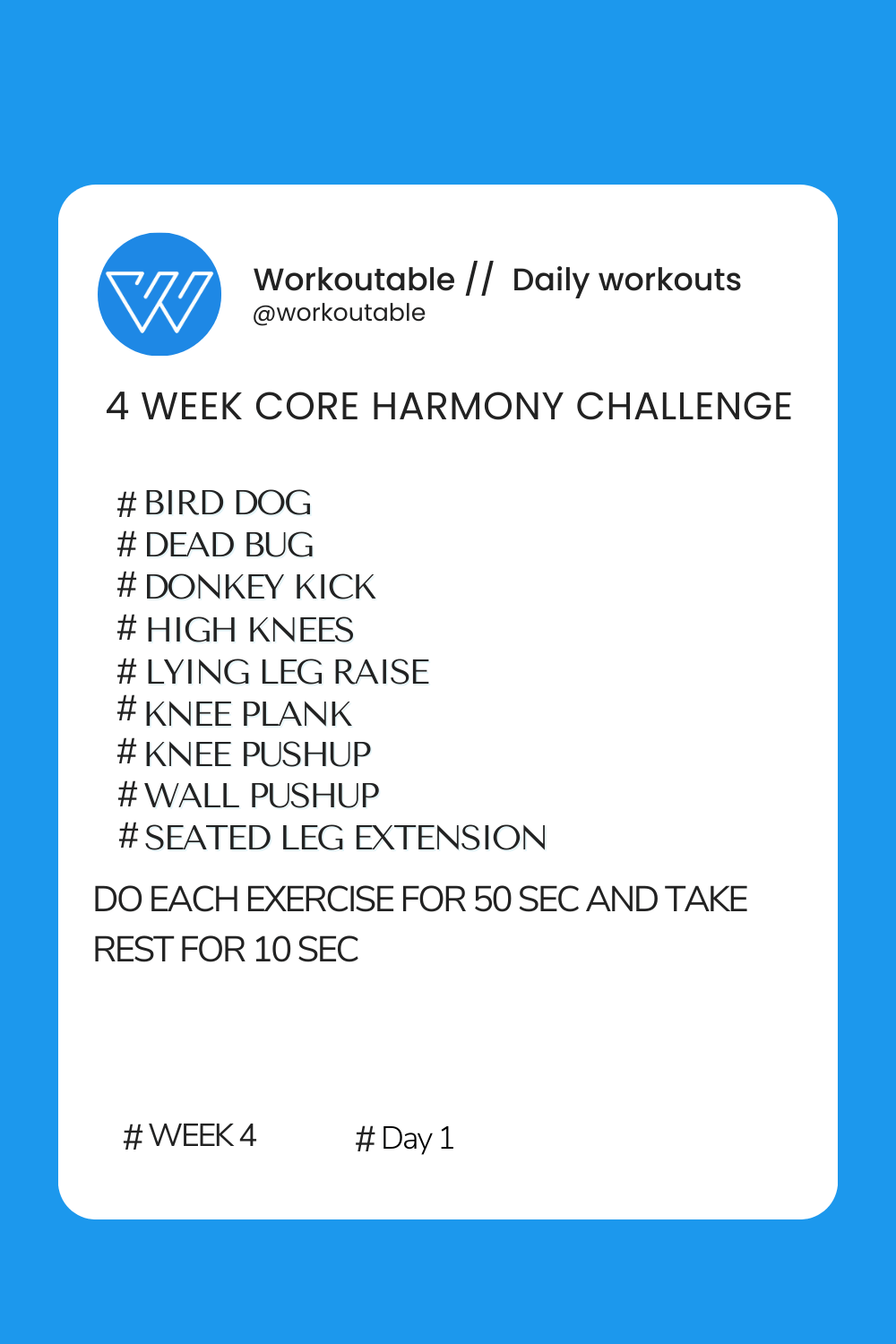 4 Week Core Harmony Challenge