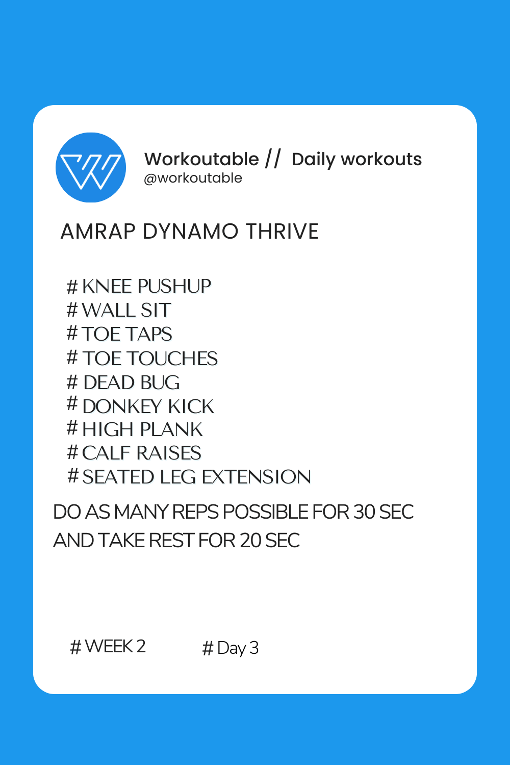 AMRAP Dynamo Thrive