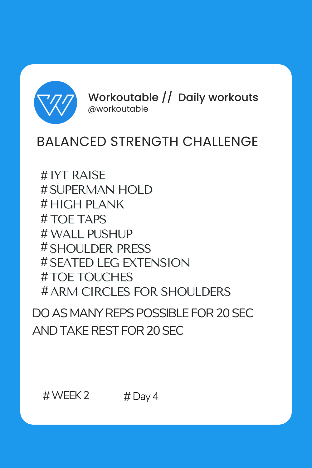 Balanced Strength Challenge